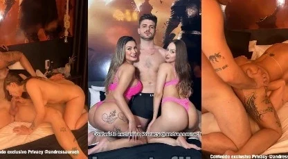 Andressa Urach e Gabriela Petry fodendo com novinho