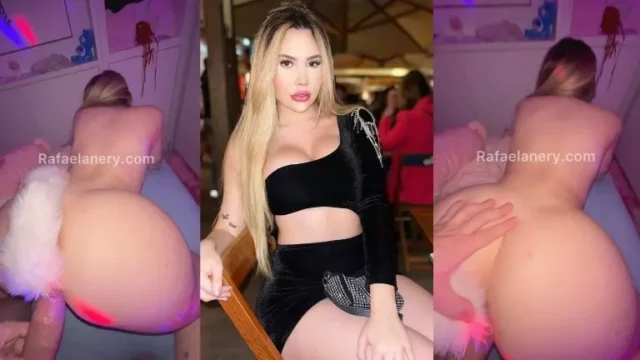 Rafaela Nery fodendo de quatro com plug no cuzinho